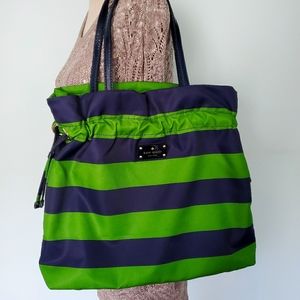 Kate Spade tote with leather trim